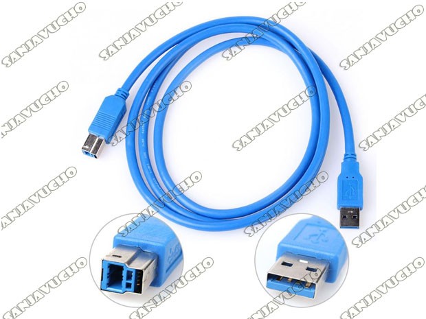 &+ CABLE IMPRESORA A USB 3.0 1.5 MTS